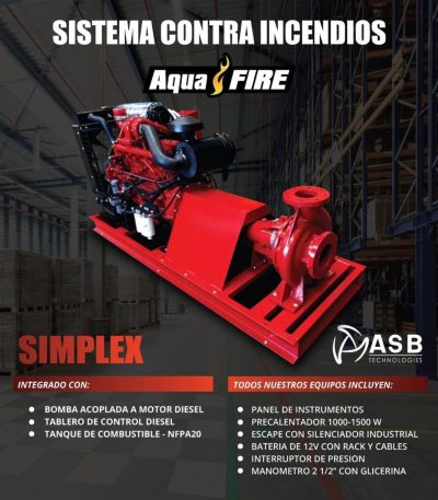 Sistema contra incendios simplex